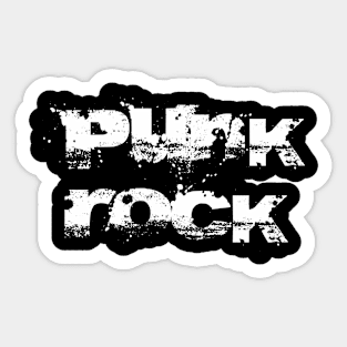 punk rock distorted bold  logo Sticker